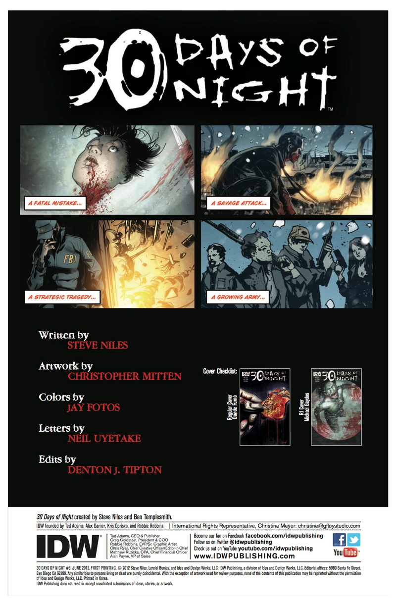 Illustration for article titled A first look at the next issue of 30 Days of Night